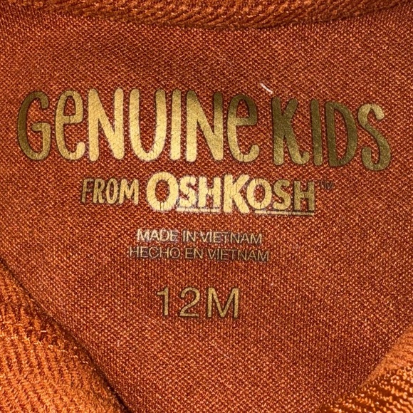 Kids Casual Orange Dress with Belt - Picture 4 of 6